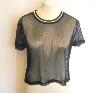 Headrush Fishnet Cropped Top